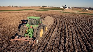 Deep Tillage  John Deere 8235R amp 5 Shank VRipper [upl. by Alekal622]