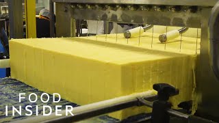 How A 100YearOld Vermont Creamery Makes Cheddar Cheese  Regional Eats [upl. by Marla807]