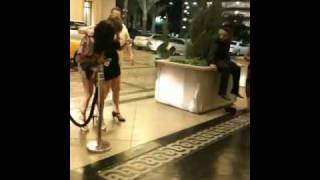 Drunk girl infront of the Monte Carlo hotel [upl. by Ardnuasak773]