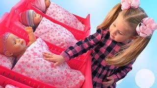 Diana pretend play with Baby Dolls and girl toys [upl. by Apeed]