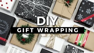 DIY Gift Wrapping Ideas 10 Creative Ways to Wrap a Present  GIVEAWAY [upl. by Chernow842]