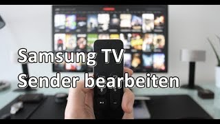 Samsung TV 201718 Sender sortieren [upl. by Dlonyar]