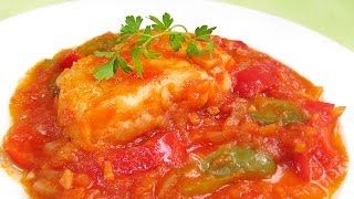 Bacalao con Tomate fácil y delicioso [upl. by Frick]