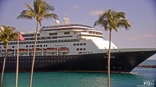 Holland America Lines MS ZAANDAM Arriving into Port Everglades 422020 [upl. by Sidky377]