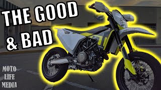 100 Mile Review  2020 Husqvarna 701 SM [upl. by Itsuj]