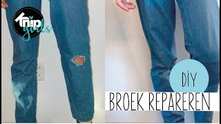 DIY broek repareren  KNIPgirl Rachel [upl. by Akenn378]