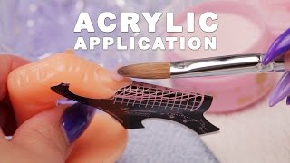 DIY Nail Workshop  Acrylic Application [upl. by Anneuq]