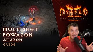 Diablo II Resurrected  Multishot Bowazon Amazon Guide [upl. by Edmonda]