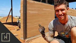 HOW TO BUILD A WALL OUT OF DIRT  RAMMED EARTH [upl. by Laure]