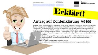 Kontenklärung erklärt Wie den Antrag V0100 ausfüllen [upl. by Ynettirb]