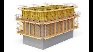 RKS Rail Climbing Formwork  ULMA Construction en [upl. by Norrv]