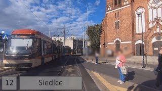 Tramwaje Gdańsk 2019 Linia 12  TRAM CAB RIDE [upl. by Leventis874]