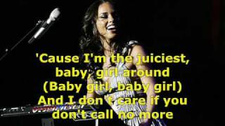 Alicia Keys  quotJuiciest or I Dont Carequot with Lyrics Unreleased [upl. by Nickola]