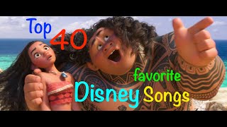 Top 40 Disney Songs [upl. by Neleb500]