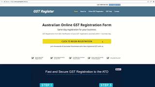 How to Register For GST Online in Australia An Easy StepbyStep Guide by GST Register [upl. by Nnailuj]