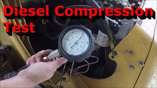 Compression Testing a Diesel Engine  Perkins 4 Cylinder Diesel [upl. by Ryann]