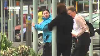 20111121  3NEWS  WELLINGTON WIND TOO STRONG FOR SOME RAW FOOTAGE [upl. by Anaihr]