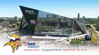 Official Minnesota Vikings US Bank Stadium Construction TimeLapse [upl. by Forsta]