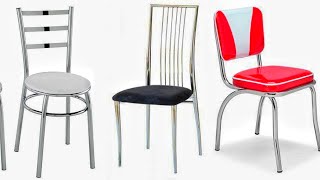 50 Stainless Steel Chair Design ideas 2021  Stainless steel furniture design [upl. by Manus519]