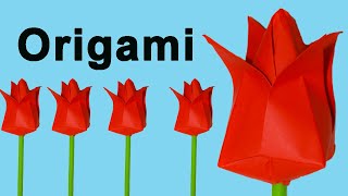 Como Hacer Flores De Papel Origami Fácil [upl. by Itram]