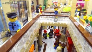 LEGO Shopping MALL 10000 pcs 17 shops 2 stories custom MOC [upl. by Glanti]