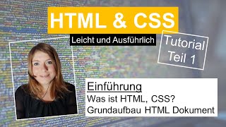 HTML Grundlagen HTML Tutorial deutsch Teil 1 [upl. by Harve]