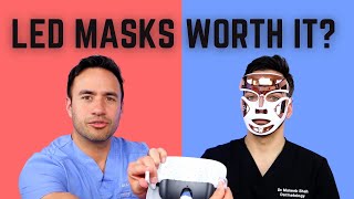 DERMATOLOGIST REVIEWS LED MASKS RED LIGHT and BLUE LIGHT [upl. by Gnirol]