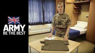 How to fold T shirts  Squared Away  Army Jobs [upl. by Anol]