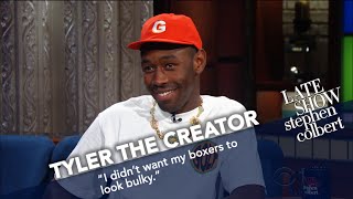 Tyler The Creator Wears Boxers In Late Nights Coldest Theater [upl. by Rehteh822]