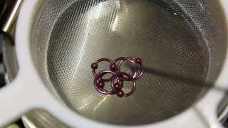 Anodizing Titanium Captive Bead Rings [upl. by Rodmur536]