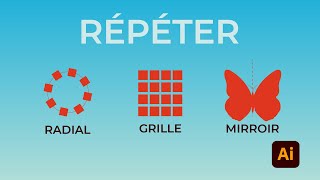 Comment créer des objets répétés dans Illustrator [upl. by Ikkim]