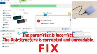 How to FIX quotThe parameter is incorrectquot Error on External Hard Drive  SHUBHAM TECHNOFIRM [upl. by Lilllie197]