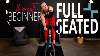 20 Minute FULL SEATED Beginner Indoor Cycling Workout [upl. by Aldridge]