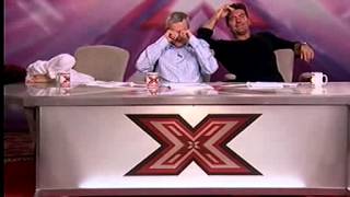 X Factor Audition  Penelope  Sharon Osbourne and Louis Walsh Cant Stop Laughing [upl. by Claudell]