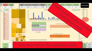 Track your cryptocurrency portfolio in an Excel Spreadsheet with live pricing data [upl. by Marcell]