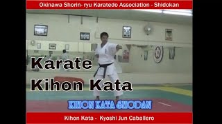 kihon kata 1  5  Karate Shorin ryu by Hanshi Jun Caballero [upl. by Osber]