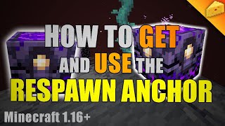 How to MAKE and USE the RESPAWN ANCHOR  Minecraft 116 20w12a [upl. by Ludovick628]