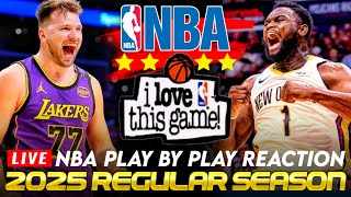 🔴LAKERS vs PELICANS │ 2025 NBA Basketball Game PlayByPlay Reaction amp Scoreboard [upl. by Apgar]