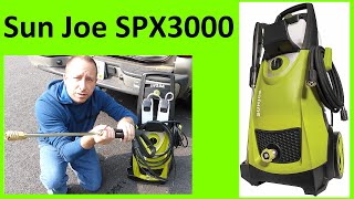 SunJoe SPX3000 Pressure Washer Overview Assembly and Quick Demo [upl. by Avahc]