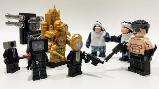 LEGO Skibidi Toilet  Titan Clockman Berserker Mutant TV Woman  Shark Man Lego Minifigures [upl. by Had]