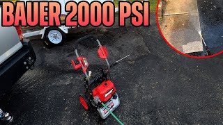 Bauer 2000 PSI Pressure Washer Review amp Test [upl. by Aloibaf172]