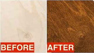 Staining Birch Plywood  Quick Tip [upl. by Ahsel774]