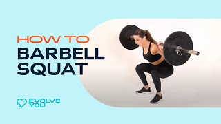 How To Barbell Squat with Krissy Cela [upl. by Oag]