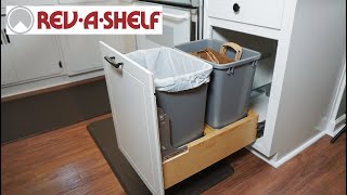 How to Install a RevAShelf Trash amp Recycling Container [upl. by Bernelle386]