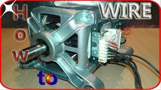 Washing machine motor wiring basics [upl. by Etom]