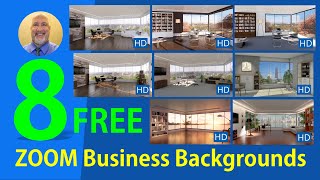 Zoom 8 free highdefinition Virtual Backgrounds for meetings [upl. by Brew]