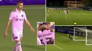 Romeo Beckham Scores Stunning Free Kick From Distance [upl. by Eceined]