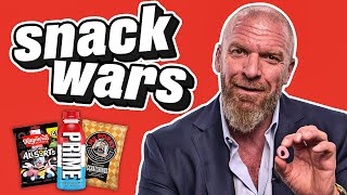 Triple H Tries Logan Pauls Prime For The First Time Snack Wars [upl. by Raskind]