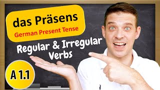 German Tenses  The German Present Tense Explained  A1 Beginner [upl. by Linette]