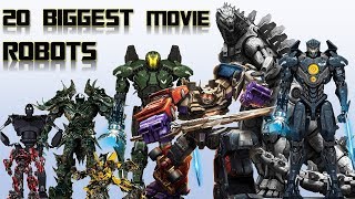 20 Biggest Movie Robots and Mechas [upl. by Fleischer]